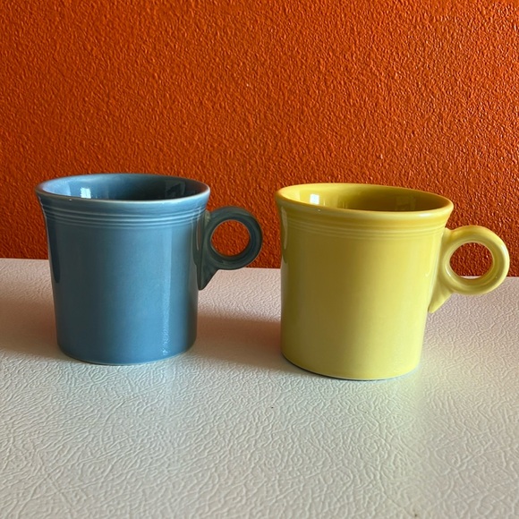Fiestaware Mugs - Periwinkle and‎ Daffodil - Picture 1 of 7